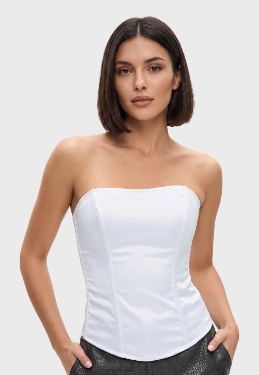 Корсет топ Барби белый