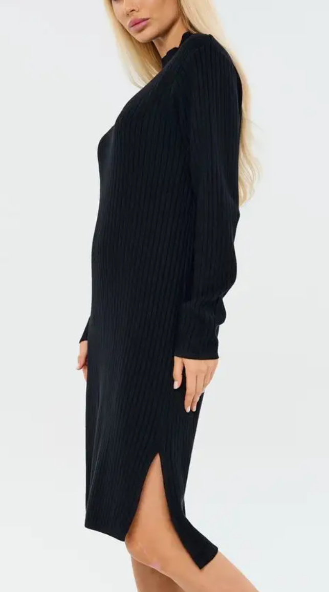 Платье трикотажное вязаное лапша Хлоя